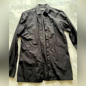 Helmet Lang black button down shirt, Size XS